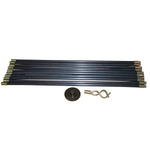 Image of Faithfull Universal Drain Clean Set (10 x Rods Plunger & Worm)