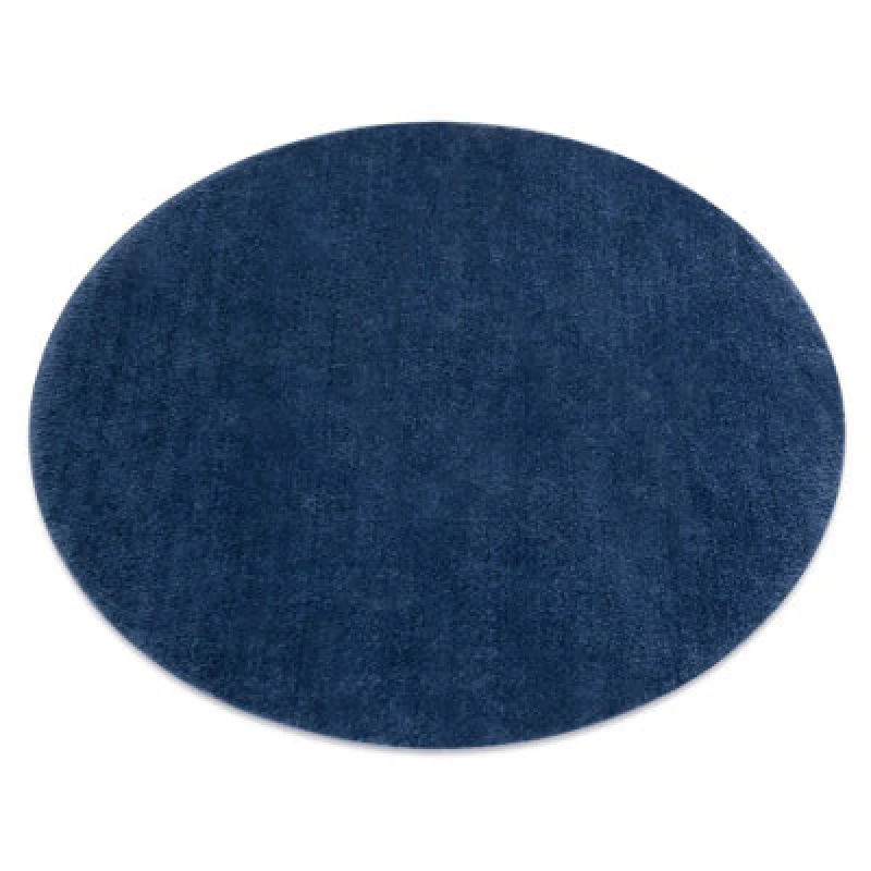 Image of RugsX Modern Washing Carpet Lindo Circle Navy Blue, Anti-Slip, Shaggy Circle 60 Cm