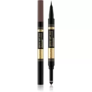 Image of Eveline Cosmetics Brow Art Duo dual-ended eyebrow pencil shade Dark 8 g