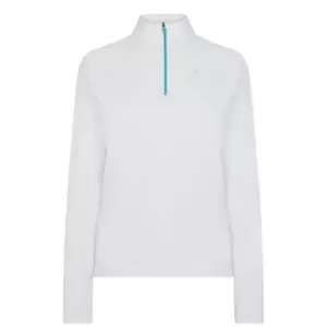 Image of Odlo Half Zip Fleece Top - White