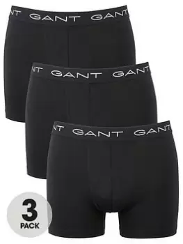 Image of Gant 3 Pack Boxer Briefs - Black, Size L, Men