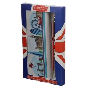 Image of London Icons Pencil Case & Pen Set