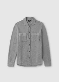 image of Paige Mens Larson Button Up Sweater In Weathered Stone