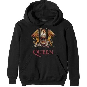Image of Queen - Classic Crest Mens XXX-Large Pullover Hoodie - Black