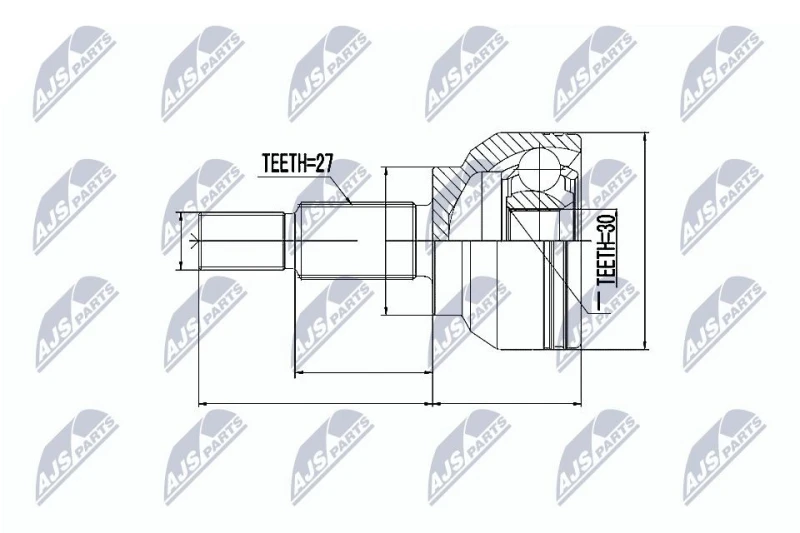 Image of NTY CV joint kit NTY NPZ-RE-036