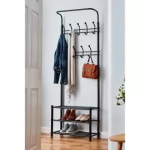 image of Multi Purpose Coat Stand with Shoe Rack