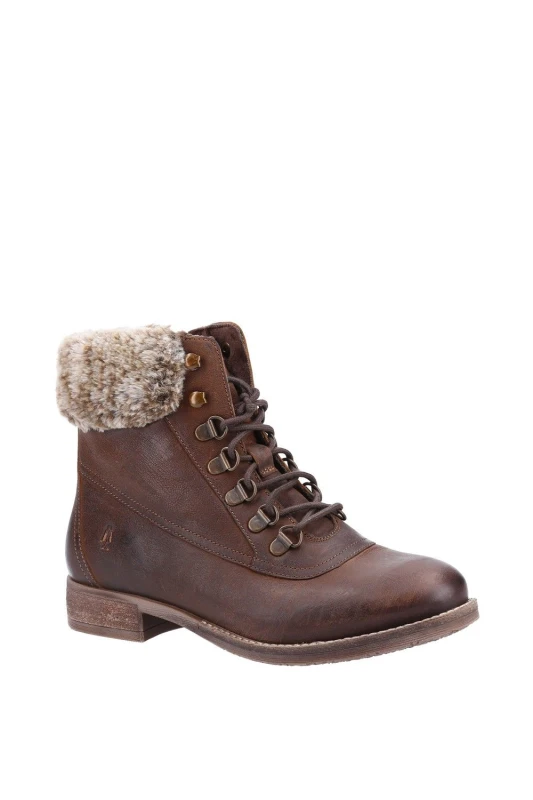 Image of Hush Puppies 'Effie' Ankle Boots Brown