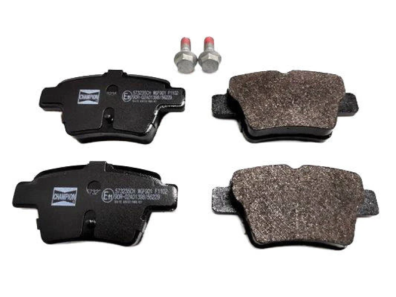 Image of CHAMPION 573235CH Brake pad set not prepared for wear warning indicator Brake Pad Set,disc brake (402)