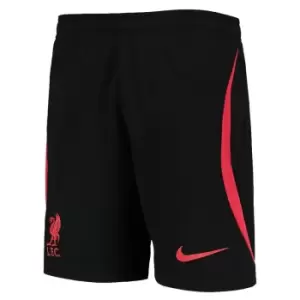 image of 2022-2023 Liverpool Strike Training Shorts (Black) - Kids