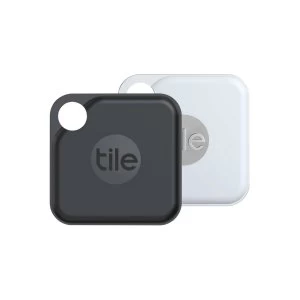 image of Tile Pro (2020) 2-pack Bluetooth Tracker with Replaceable Battery TL-RE-20002-AP - Black and White