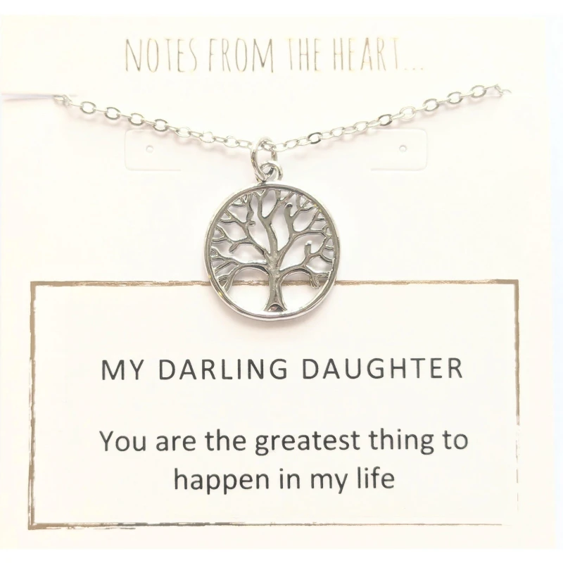 Image of Notes From The Heart NFTH MY DARLING DAUGHTER Pendant Silver unisex one size