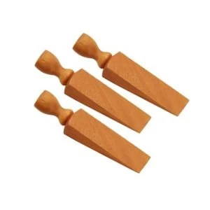 image of BQ Wood Door Wedges Pack of 3