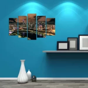 Image of 5PMX-136 Multicolor Decorative MDF Painting (5 Pieces)