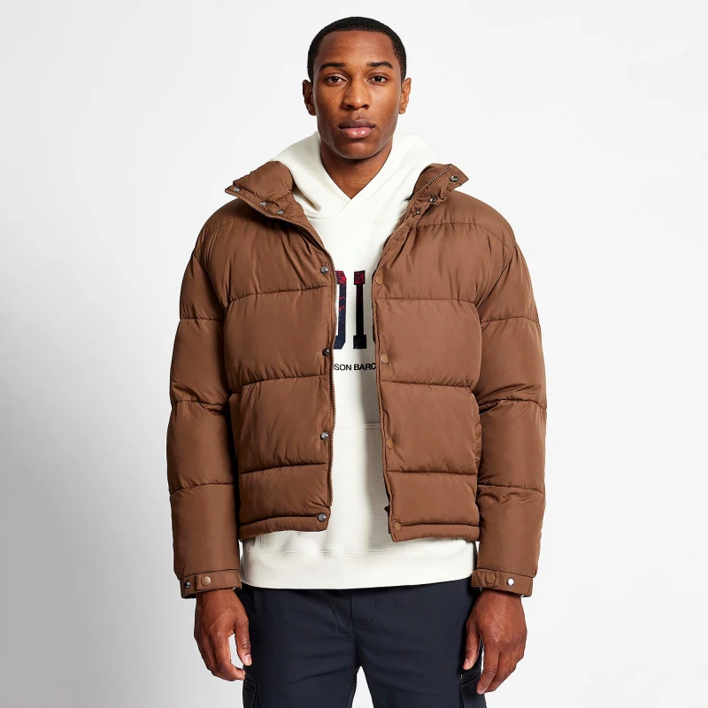 Image of Madison Barclay Bowery Quilted Jacket - Brown Brown XS