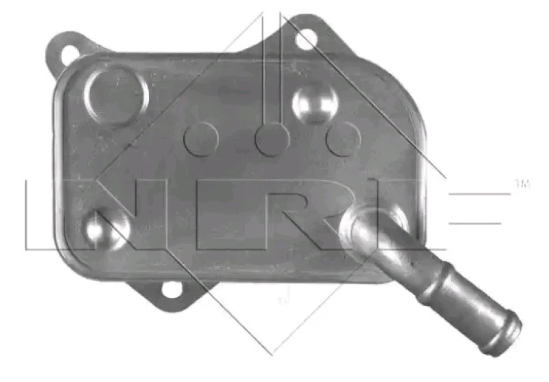 Image of NRF 31237 Oil Cooler without seal ring Aluminium Oil Cooler,engine oil (469)