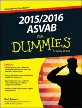 Image of 2015/2016 Asvab for Dummies by Rod Powers Paperback