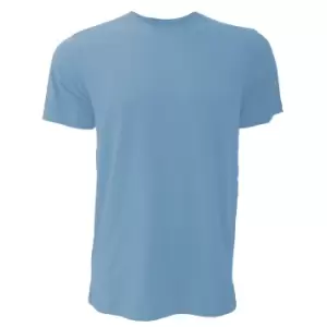 Image of Canvas Unisex Jersey Crew Neck T-Shirt / Mens Short Sleeve T-Shirt (2XL) (Heather Columbia Blue)