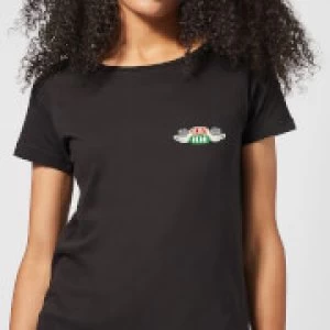 Image of Friends Central Perk Coffee Cups Womens T-Shirt - Black
