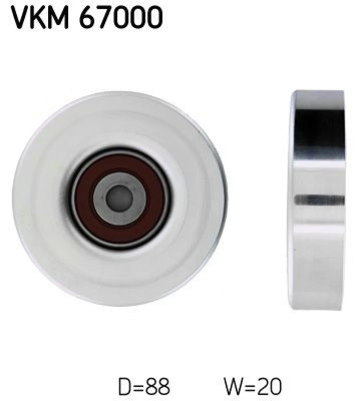 Image of SKF Deflection / guide pulley, V-ribbed belt SKF VKM 67000
