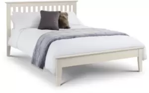 Image of Julian Bowen Salerno 5ft King Size Ivory Wooden Bed Frame