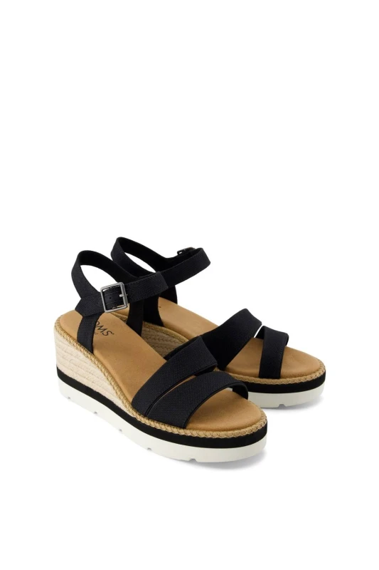 Image of TOMS Womens Darya Sandal in Black Size: 8 Black Female 8
