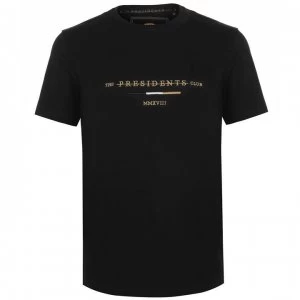 image of Presidents Club Icon T Shirt - Black