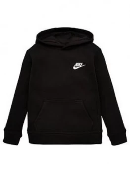 Boys, Nike Sportswear Younger Childs Club Overhead Hoodie - Black, Size 5-6 Years