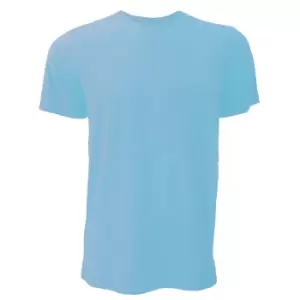 image of Canvas Unisex Jersey Crew Neck T-Shirt / Mens Short Sleeve T-Shirt (M) (Heather Mint)