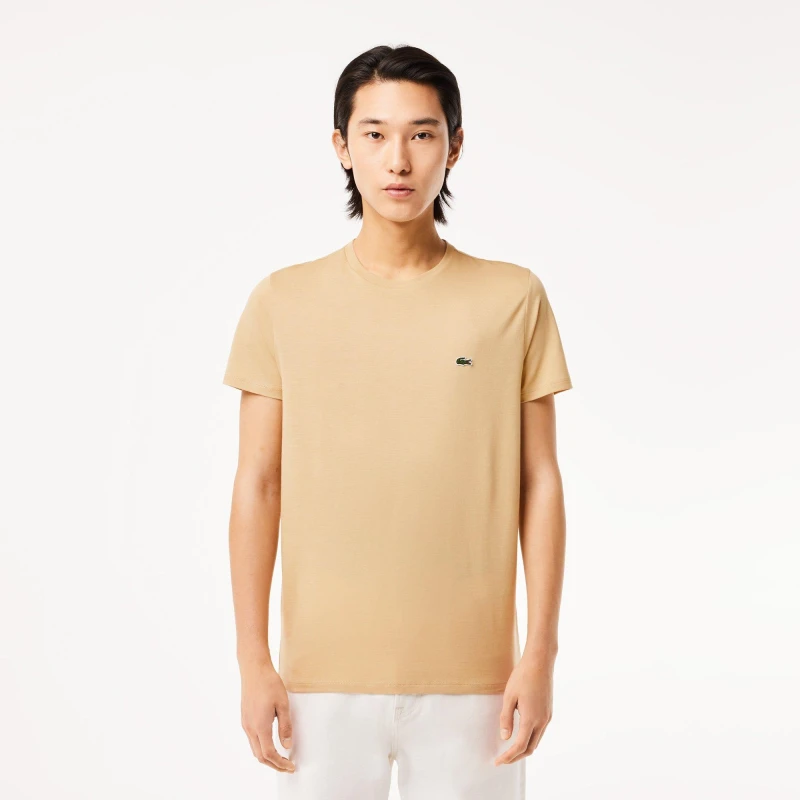 Image of Lacoste T-Shirt - Beige Beige XS