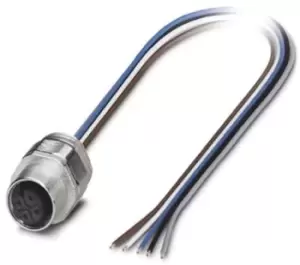 image of Phoenix Contact 1671108 Sensor Cord, 5P, M12 Rcpt-Free End, 0.5M