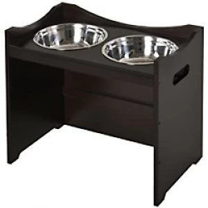 Image of PawHut Pet Feeder Dark brown 315mm x 540 mm x 470 mm