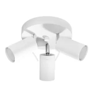 image of Ring Ceiling Spotlight Clusters, White, 3x GU10