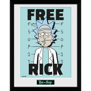 Image of Rick and Morty Free Rick Framed Collector Print