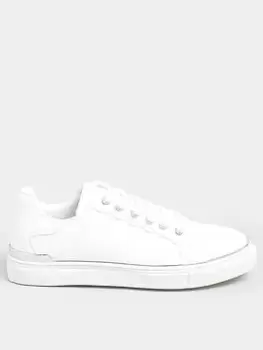 Image of Yours Extra Wide Fit Hardwear Scallop Trainer White, Size 5Eee, Women