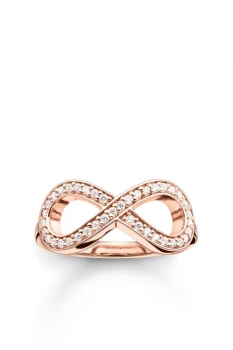 image of Ladies Thomas Sabo Sterling Silver Size M.5 Glam & Soul Infinity Ring TR2014-416-14-52