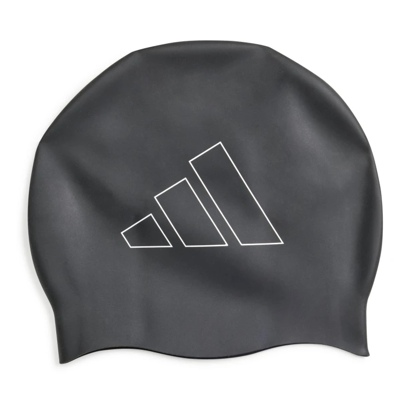 Image of adidas 3 Stripes Swim Cap Adults - Black One Size