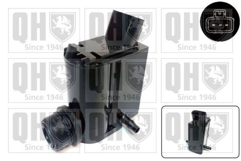 Image of QUINTON HAZELL Windscreen washer pump QUINTON HAZELL QWP075