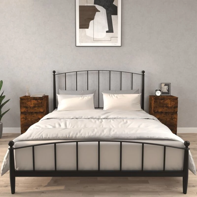 Image of VIDAXL Bedside Cabinets 2 pcs Smoked Oak 40x35x70cm Vidaxl 819719