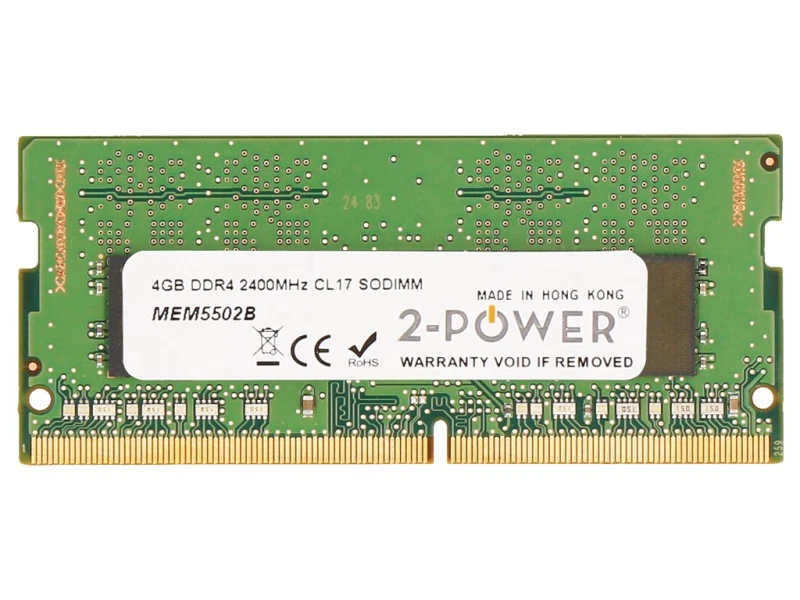 Image of 2-Power 4GB DDR4 2400MHz CL17 SODIMM Memory - replaces CT4G4SFS824A