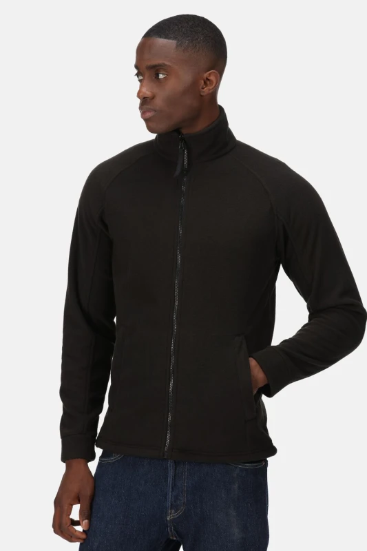 Image of Regatta Regatta Men Thor III Interactive Full Zip Fleece in Black Size: X-Small Black XS Male 5020436228019