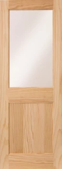 Image of Wickes Tamar External Pine Door Glazed 1 Panel 1981 x 838mm