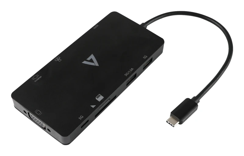 Image of V7 USB-C MINIDOCK 100W PD HDMI VGA