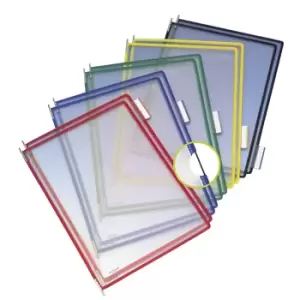 image of Tarifold Clear view panel, pack of 10, for A4, colour assortment