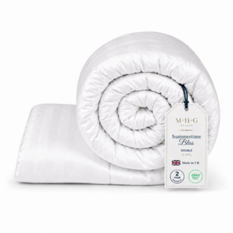 Image of MHG Living MHG Living Double White Lightweight Summer Hollowfibre Duvet 3 Tog - Wilko White