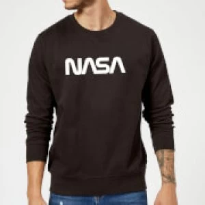 image of NASA Worm White Logotype Sweatshirt - Black