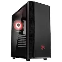 image of Silverstone Fara B1 RGB Mid-Tower Case - Black Tempered Glass