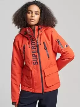 Image of Superdry Ultimate Windcheater Jacket - Orange, Size 12, Women