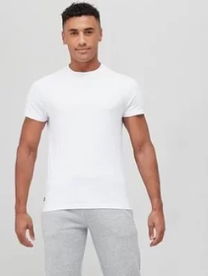 Image of Superdry Orange Label Vintage Emb T-Shirt, White, Size 2XL, Men