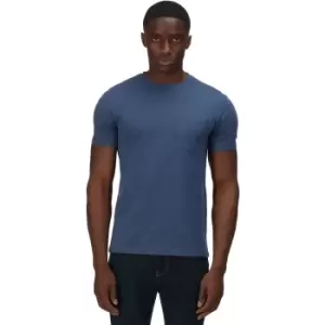 Image of Regatta Mens Caelum Coolweave Cotton Slub Jersey T Shirt 3XL- Chest 49-51 (124.5-129.5cm)