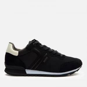 Image of Hugo Boss Parkour Nylon Runner Trainers Black/White Size 11 Men